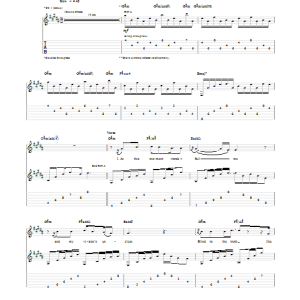 Dream Theater Along For The Ride Musik Noten - Guitar Tab - 152411-0