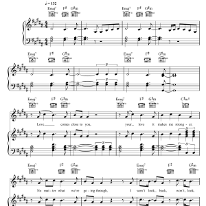 Duke Dumont Won't Look Back Musik Noten - Piano, Vocal & Guitar Chords - 119489-0