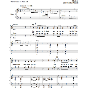 Ed Lojeski Psalm 115: The One True God Musik Noten - SATB Choir - 70982-0