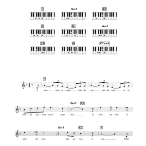 Eddy Howard To Each His Own Musik Noten - Piano Chords/Lyrics - 109745-0