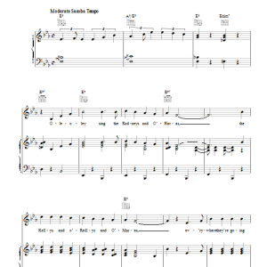 Edmundo Ros Tipperary Samba Musik Noten - Piano, Vocal & Guitar Chords - 110312-0