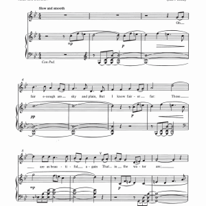 E.J. Moeran Oh Fair Enough Are Sky And Plain Musik Noten - Piano, Vocal & Guitar Chords - 121608-0