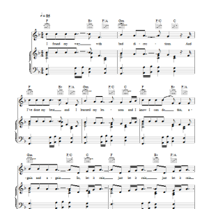 Eliza Doolittle Let It Rain Musik Noten - Piano, Vocal & Guitar Chords - 117165-0