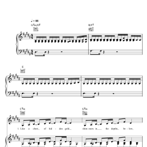 Ella Henderson Glow Musik Noten - Piano, Vocal & Guitar Chords - 119345-0