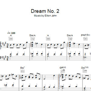 Elton John Dream #2 (Instrumental) Musik Noten - Piano Solo - 117106-0