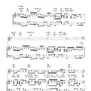 Elton John Voyeur Musik Noten - Piano, Vocal & Guitar Chords - 117108-0