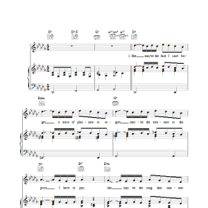 Elvis Costello She Musik Noten - Piano Chords/Lyrics - 110862-0