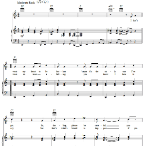 Elvis Presley I Beg Of You Musik Noten - Piano, Vocal & Guitar Chords - 118247-0