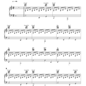 Enya Drifting Musik Noten - Piano, Vocal & Guitar Chords - 161486-0