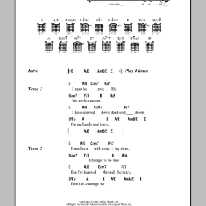 Eric Clapton Lonely Stranger Musik Noten - Guitar Tab - 120588-0