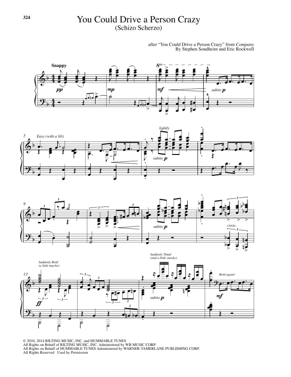 Eric Rockwell You Could Drive A Person Crazy Musik Noten - Piano Solo - 179219-0
