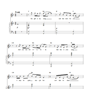 Ewan McGregor Your Song (from Moulin Rouge) Musik Noten - Piano & Vocal - 110842-0