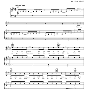 Fall Out Boy Irresistible Musik Noten - Piano, Vocal & Guitar Chords - 157895-0