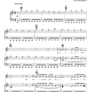 Fall Out Boy The Kids Aren't Alright Musik Noten - Piano, Vocal & Guitar Chords - 160909-0