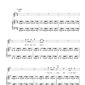 Fall Out Boy The Phoenix Musik Noten - Piano, Vocal & Guitar Chords - 150020-0