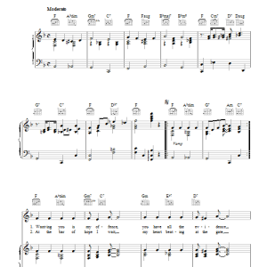 Fats Waller My Fate Is In Your Hands Musik Noten - Piano, Vocal & Guitar Chords - 110612-0