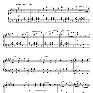Felix Mendelssohn Symphony No.4 'The Italian' (1st Movement: Allegro Vivace) Musik Noten - Piano Solo - 110669-thumbnail