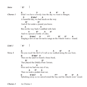 Fiddler's Dram Day Trip To Bangor Musik Noten - Guitar Chords/Lyrics - 119066-0
