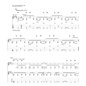 Five Finger Death Punch A Day In My Life Musik Noten - Guitar Tab - 154917-0