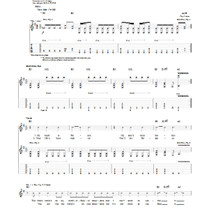 Five Finger Death Punch Burn MF Musik Noten - Guitar Tab - 154927-0