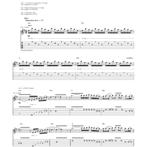 Five Finger Death Punch Wrong Side Of Heaven Musik Noten - Guitar Tab - 154916-0