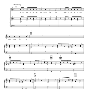 Florida Georgia Line Anything Goes Musik Noten - Piano, Vocal & Guitar Chords - 162259-0