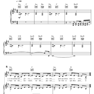 France Gall Ella, Elle L'a Musik Noten - Piano, Vocal & Guitar Chords - 121924-0