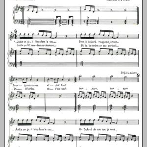 Francoise Hardy Bonjour Bonsoir Musik Noten - Piano & Vocal - 117123-0