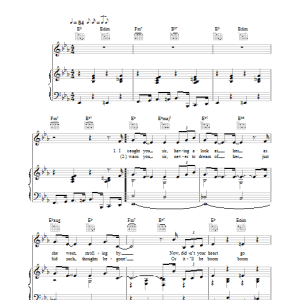 Frank Loesser Once In Love With Amy Musik Noten - Piano Chords/Lyrics - 109561-0