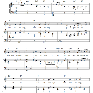Frank Sinatra Love And Marriage Musik Noten - Piano, Vocal & Guitar Chords - 110864-0