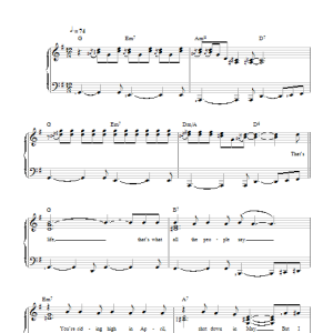 Frank Sinatra That's Life (abridged) Musik Noten - Piano & Vocal - 111125-0