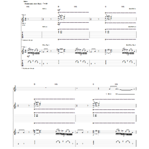 Frank Zappa Dirty Love Musik Noten - Guitar Tab - 150354-0