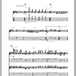 Frank Zappa Peaches En Regalia Musik Noten - Guitar Tab - 150905-0