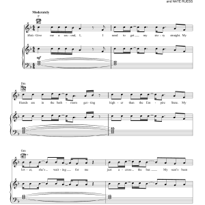 fun. We Are Young Musik Noten - Piano Chords/Lyrics - 116916-0