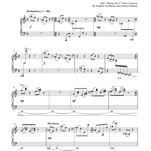 Gabriel Kahane Being Alive Musik Noten - Piano Solo - 179209-0