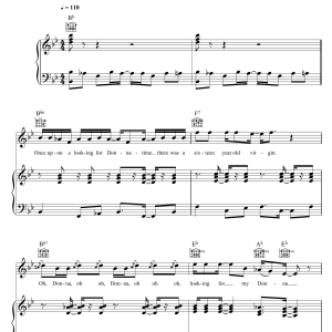 Galt MacDermot Donna (from 'Hair') Musik Noten - Piano, Vocal & Guitar Chords - 120795-0