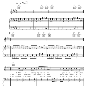 Gareth Gates Spirit In The Sky Musik Noten - Piano Chords/Lyrics - 109675-0
