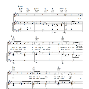 Gary Barlow 6th Avenue Musik Noten - Piano, Vocal & Guitar Chords - 118030-0