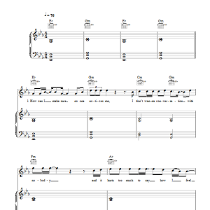Gary Barlow Dying Inside Musik Noten - Piano, Vocal & Guitar Chords - 118031-0