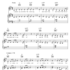 Ghost (Musical) With You Musik Noten - Piano, Vocal & Guitar Chords - 119589-0
