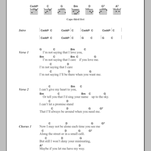 Gordon Lightfoot I'm Not Sayin' Musik Noten - Ukulele - 120008-0