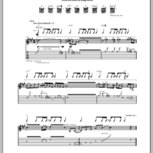 Gregg Allman Just Ain't Easy Musik Noten - Guitar Tab - 150107-0