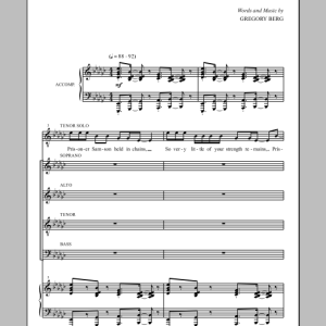 Gregory Berg Strength Musik Noten - SATB Choir - 154007-0