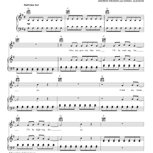 Grouplove Let Me In Musik Noten - Piano, Vocal & Guitar Chords - 155404-0