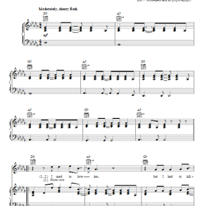 Guns N' Roses Used To Love Her Musik Noten - Guitar Chords/Lyrics - 153196-0