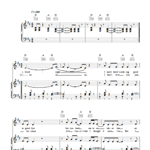 Haim Honey And I Musik Noten - Piano, Vocal & Guitar Chords - 117490-0