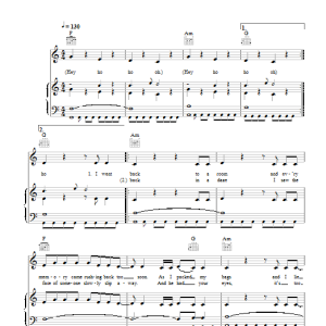Haim Running If You Call My Name Musik Noten - Piano, Vocal & Guitar Chords - 117533-0