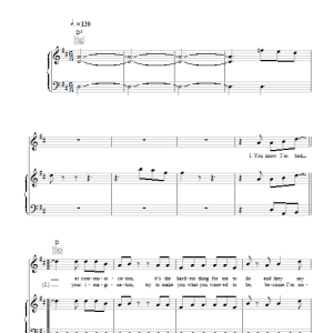 Haim The Wire Musik Noten - Piano, Vocal & Guitar Chords - 117535-0
