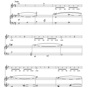 Harold Arlen Follow The Yellow Brick Road Musik Noten - Easy Piano - 121267-0
