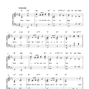 Harold Arlen Over The Rainbow (from 'The Wizard Of Oz') Musik Noten - Easy Piano - 116980-0